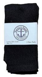 240 Wholesale Yacht & Smith Wholesale Kids Tube Socks, With Free Shipping Size 4-6 (black)