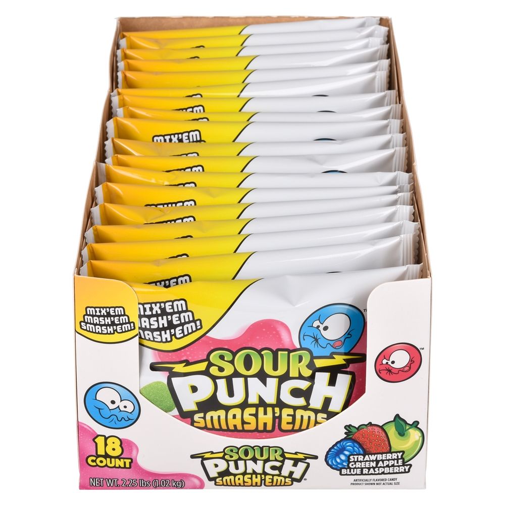 36 Wholesale Sour Punch Smash'ems