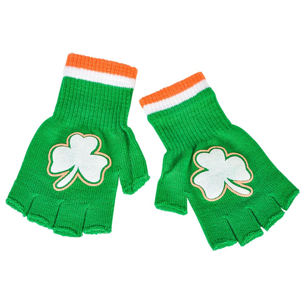 72 pieces Irish Fingerless Gloves - Store