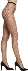 3 Pairs Yacht & Smith Fishnet Pantyhose, High Waisted Mesh Stockings, Black, One Size - Womens Pantyhose