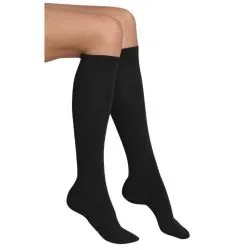 Yacht & Smith Women's Knee High Socks, Solid Black 90% Cotton Size 9-11
