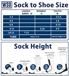 Yacht & Smith Kids Cotton Crew Socks Gray Size 6-8