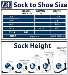 Yacht & Smith Women's Cotton Tube Socks, Referee Style, Size 9-15 Solid Gray