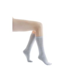 Yacht & Smith Women's Cotton Tube Socks, Referee Style, Size 9-15 Solid Gray