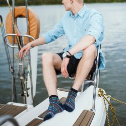 6 Bulk Yacht & Smith Mens Cotton Quarter Ankle Socks,