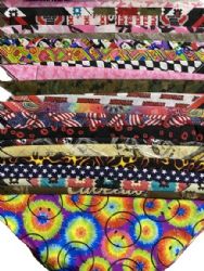60 Wholesale Assorted Cotton Bandana Mixed Prints, Mixed Colors Bulk Paisley Bandannas