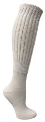 120 Wholesale Yacht & Smith Women's Slouch Socks Size 9-11 Solid White Color Boot Socks	