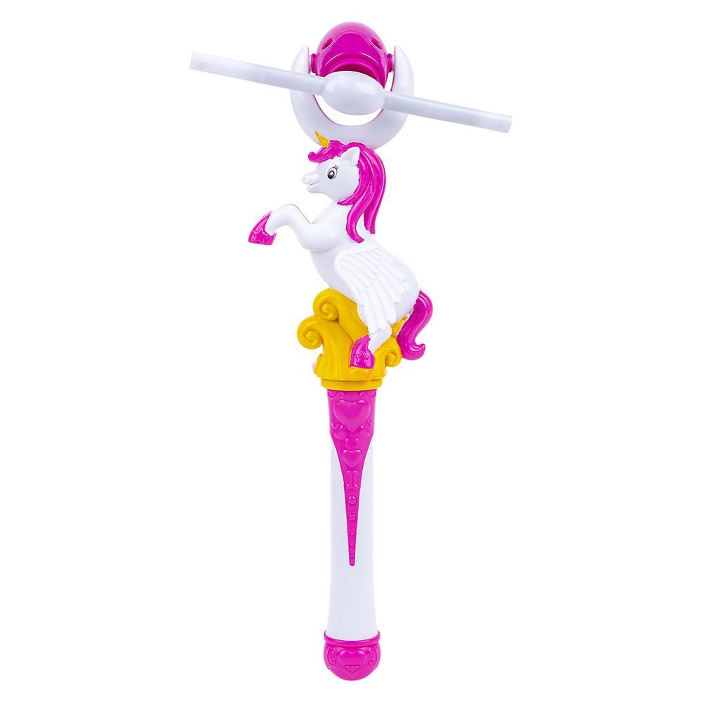 48 pieces 15" LighT-Up Unicorn Spinning Wand - Light Up Toys