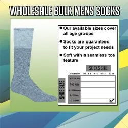 Yacht & Smith Men's Cotton 31" Inch Terry Cushioned Athletic Gray Tube Socks Size 13-16
