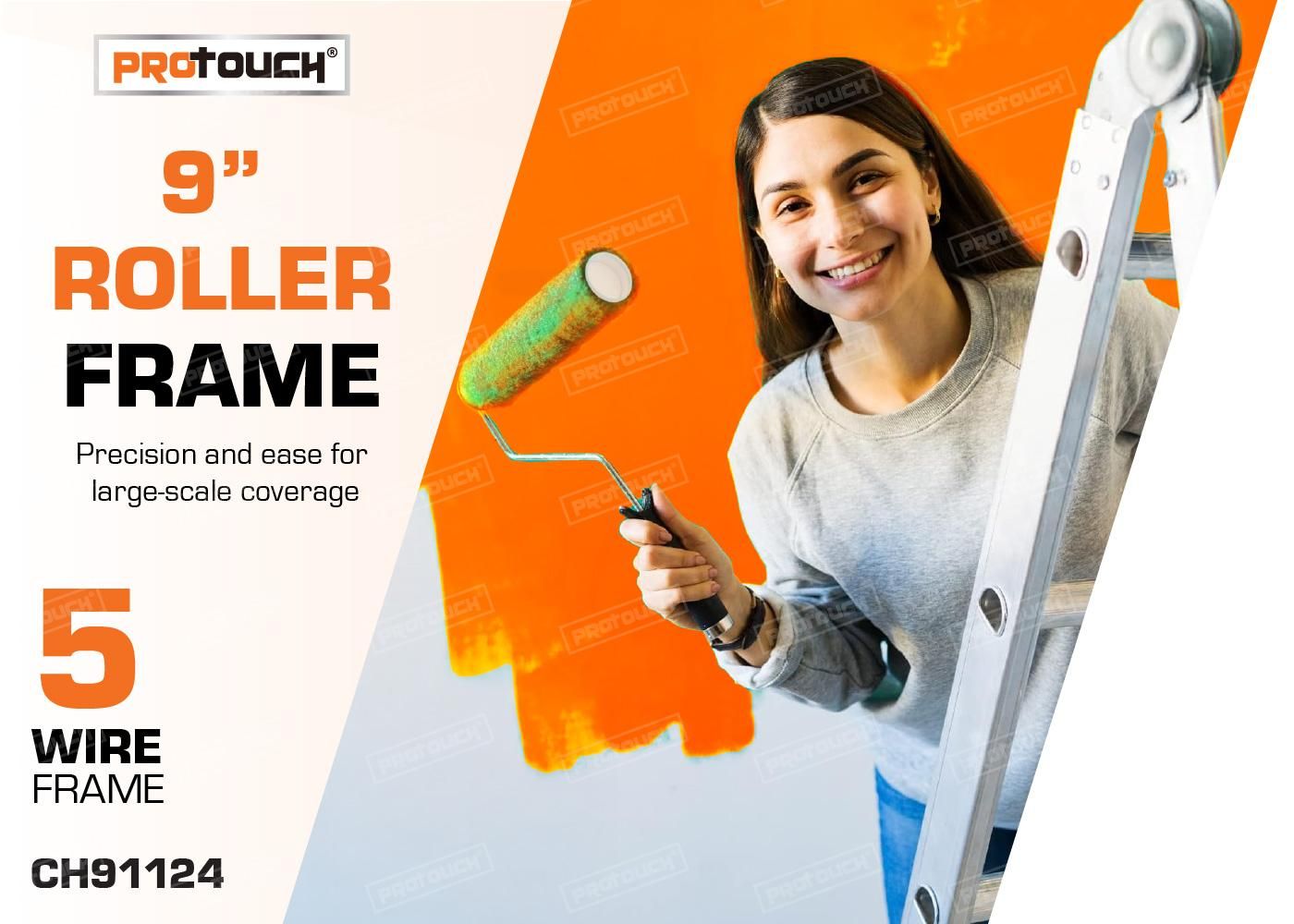Ncc Frame Bulk 9in Roller Frame - Durable Metal, Comfortable Grip - WSD