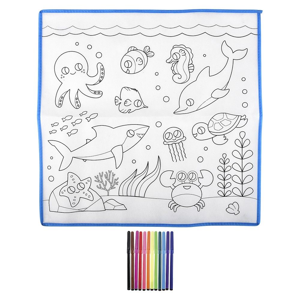 48 pieces of 19.5" Aquatic Washable Doodle Mat