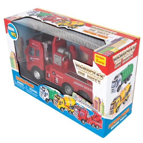18 pieces of Friction Powered On Duty Vehicle