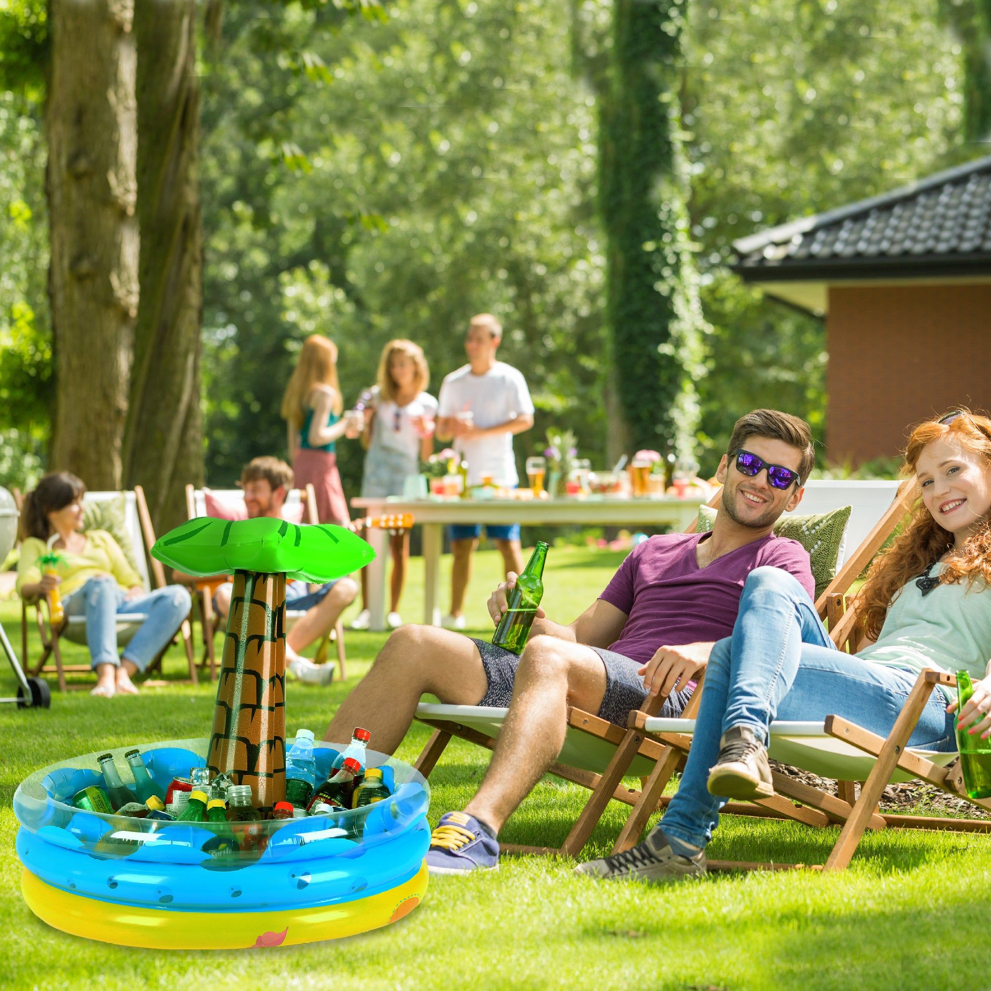 Wholesale Footwear Inflatable 28" Palm Tree Cooler