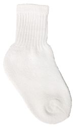 72 Units of Yacht & Smith Kids Value Pack Of Cotton Crew Socks Size 2-4 White - Boys Crew Sock