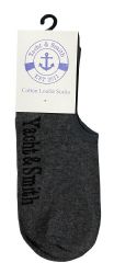 24 Wholesale Yacht & Smith Womens Cotton No Show Loafer Socks With Anti Slip Silicone Strip