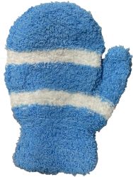 36 Wholesale Yacht & Smith Kids Striped Fuzzy Winter Mittens Gloves Ages 2-7