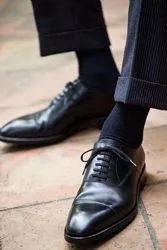 Yacht & Smith Mens Black Dress Socks, Sock Size 10-13 Cotton Ribbed Classic Dress Sock Bulk Buy