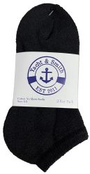 120 Pairs Yacht & Smith Kids No Show Ankle Socks Size 6-8 Black - Girls Ankle Sock