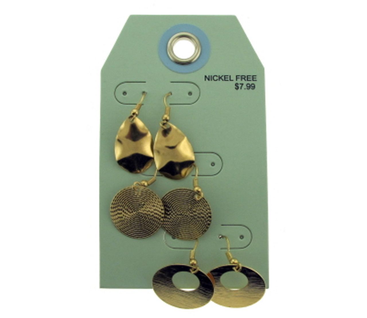 60 Wholesale Multiple Gold Tone Dangle Earrings