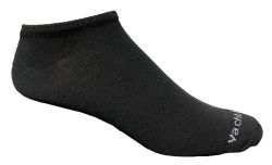 24 Wholesale Yacht & Smith Men's Light Weight Breathable No Show Loafer Ankle Socks Solid Black