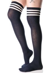 24 Wholesale Yacht & Smith Womens Over The Knee Referee Thigh High Boot Socks
