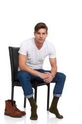 120 Pairs Yacht & Smith Men's Army Socks, Military Grade Socks Size 10-13 Bulk Buy - Men's Socks For Donation