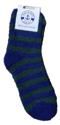 24 Pairs Yacht & Smith Men's Warm Cozy Fuzzy Socks, Stripe Pattern Size 10-13 - Men's Fuzzy Socks
