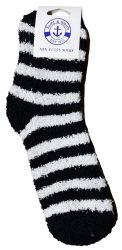 24 Pairs Yacht & Smith Men's Warm Cozy Fuzzy Socks, Stripe Pattern Size 10-13 - Men's Fuzzy Socks