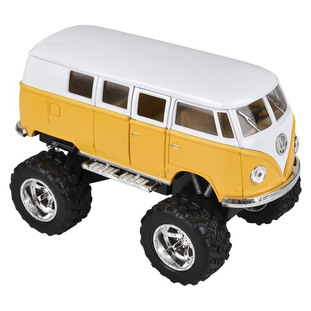 96 pieces 5" DiE-Cast Pull Back Big Wheel Vw Bus - Car, Planes, Trains & Bikes