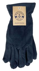 12 Pieces Yacht & Smith Mens Winter Fleece Gloves With Snug Fit Cuff - Fleece Gloves