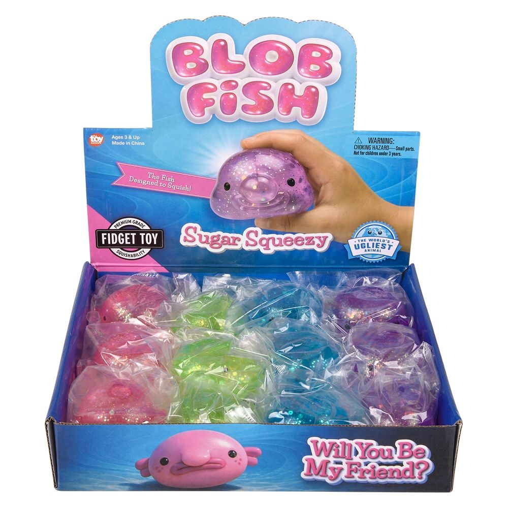 72 Wholesale Squeezy Sugar Blobfish 3"