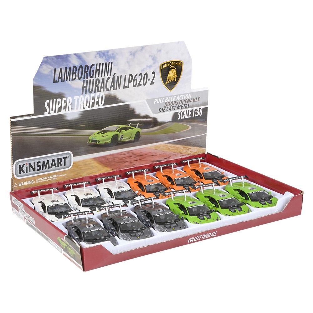 144 pieces 5" DiE-Cast Lamborghini Huracan Super Trofeo - Car, Planes, Trains & Bikes
