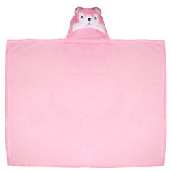 24 Wholesale Children's Blankets Pink Fox