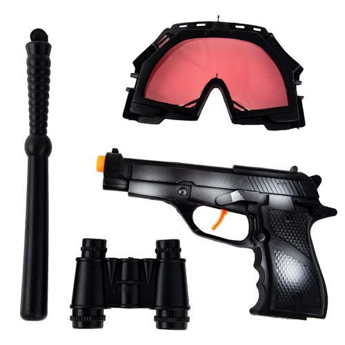36 Wholesale Police Force Play Set - 4 Piece Set