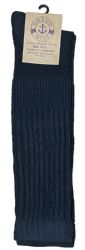 6 Wholesale Yacht & Smith Mens Cotton Extra Heavy Slouch Socks, Boot Sock Solid Black