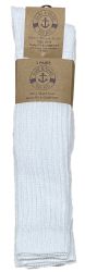 6 of Yacht & Smith Mens Cotton Extra Heavy Slouch Socks, Boot Sock Solid White