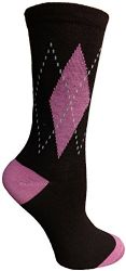 Yacht&smith 5 Pairs Of Womens Crew Socks, Fun Colorful Hip Patterned Everyday Sock (assorted Argyle e) - Womens Crew Sock