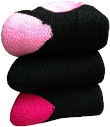 3 Pairs Yacht&smith 3 Pairs Womens Brushed Socks, Warm Winter Thermal Crew Sock - Womens Thermal Socks