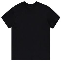 6 Pieces of Men's Cotton T-Shirt In Solid Black Size 3xlarge