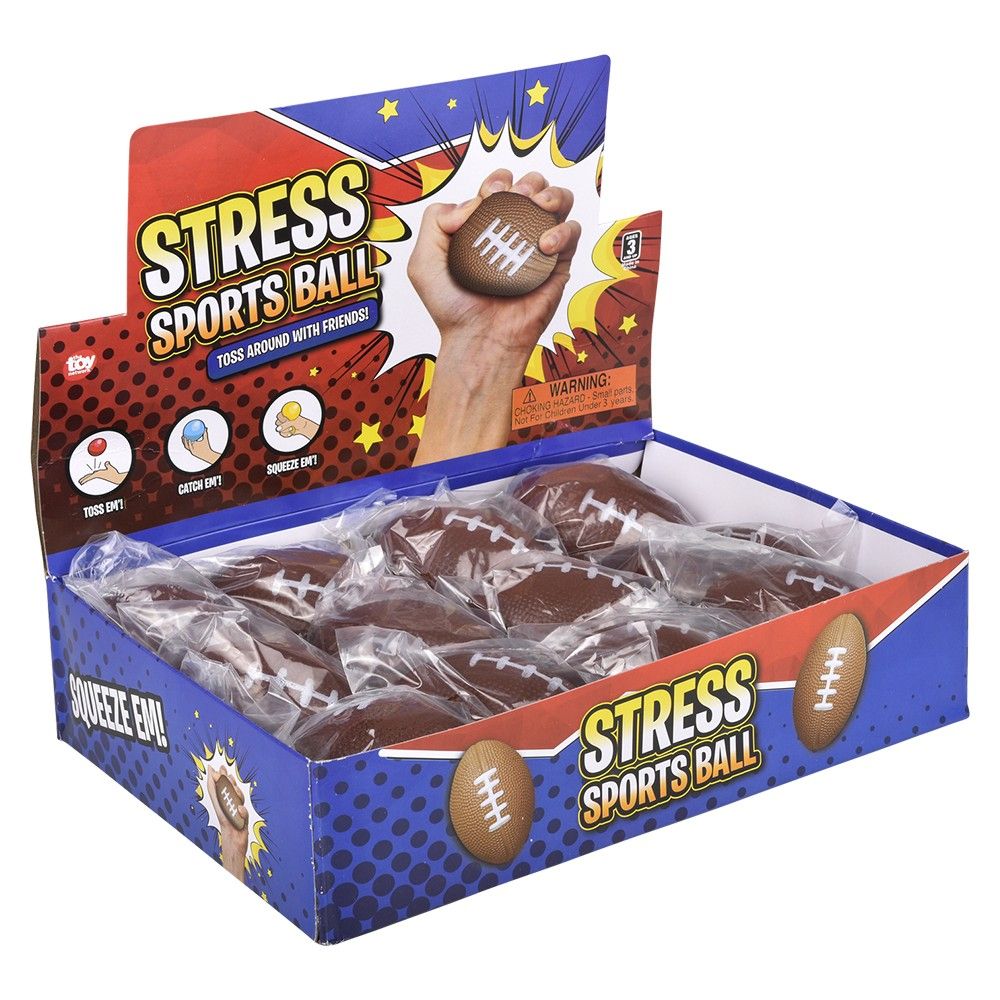 288 pieces 2.5 Inch Football Stress Ball - Slime & Squishees