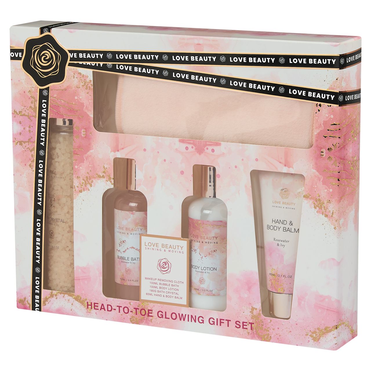 24 pieces 5-Piece HeaD-TO-Toe Glowing Gift Set - Shower Accessories