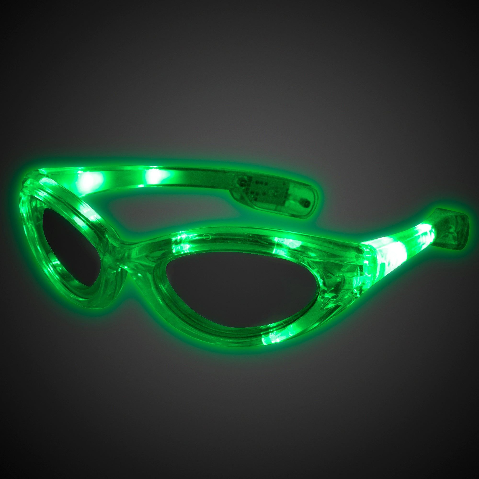 36 Wholesale Led Green Sunglasses