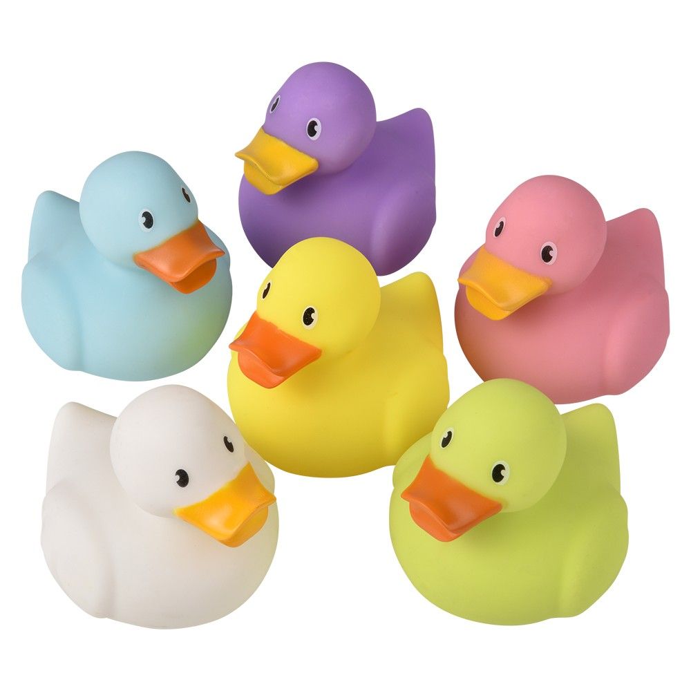 72 pieces 3.5" Bath Time DuckY-Assorted Colors - Shower Accessories