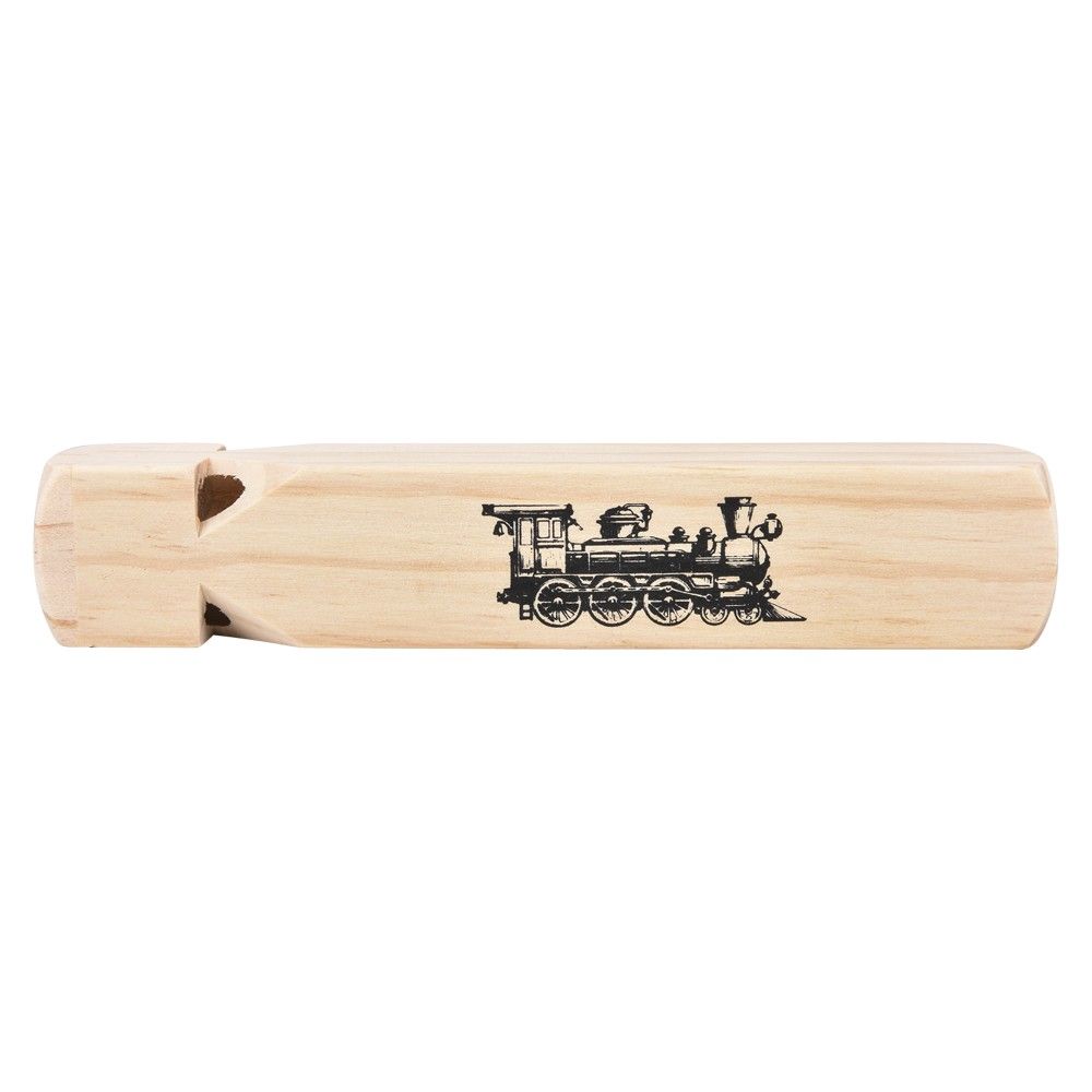 108 pieces 7.5" Wooden Train Whistle - Store