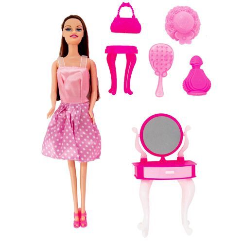 24 Wholesale Miss Cutie Doll - 7 Piece Set