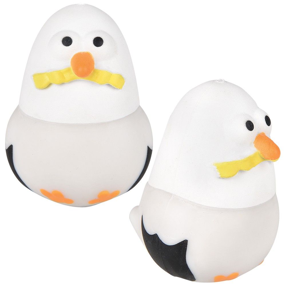 96 pieces 3.5" Squish And Stretch Seagull - Slime & Squishees