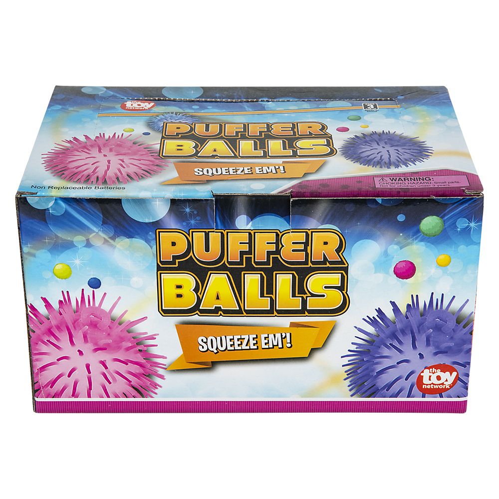 144 pieces 5" LighT-Up Puffer Ball - Light Up Toys