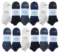 48 Wholesale Yacht & Smith Womens Light Weight No Show Ankle Socks Solid Assorted 4 Colors