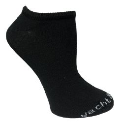 48 Pairs Yacht & Smith Women's Black No Show Ankle Socks Size 9-11 - Womens Ankle Sock
