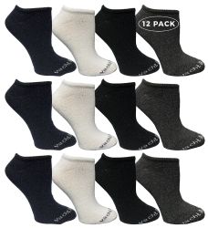 48 Pairs Yacht & Smith Women's Assorted Colored No Show Ankle Socks Size 9-11 - Womens Ankle Sock